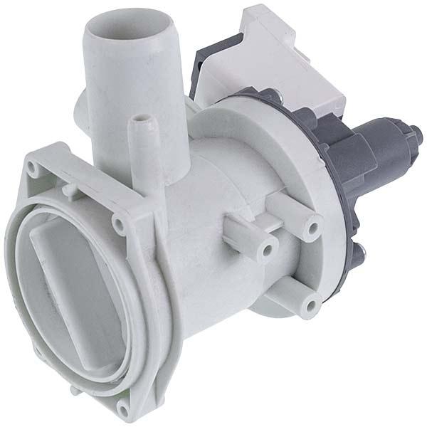Помпа для пральної машини Bosch 00144487 B15-6AZ, 40 Вт, у зборі (контакти спарені ззаду; на 3 саморізи)