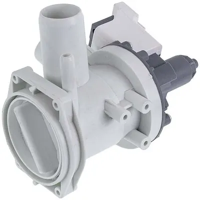 Помпа для пральної машини Bosch 00144487 B15-6AZ, 40 Вт, у зборі (контакти спарені ззаду; на 3 саморізи)