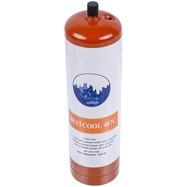 Фреон Bestcool R407C, 0,65 кг, під клапан Шредера