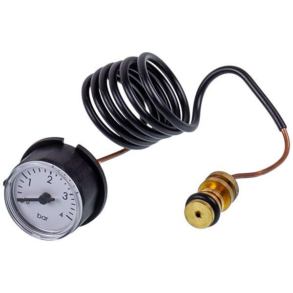 Манометр для газового котла Junkers Euroline, Bosch Gas 3000 8738703601, 0-4 бар, D=25 мм
