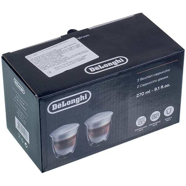 Набор стаканов для кофемашины DeLonghi 5513284161 DLSC311, 270 мл, 2 шт