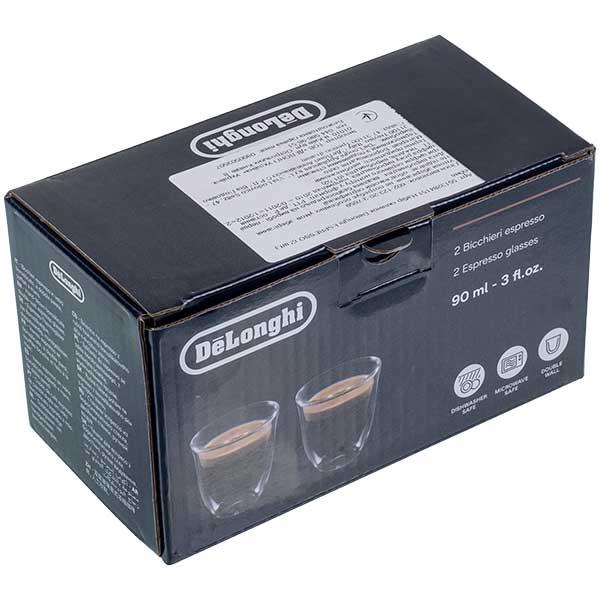 Набір склянок для кавомашини DeLonghi 5513284151 DLSC310, 90 мл, 2 шт