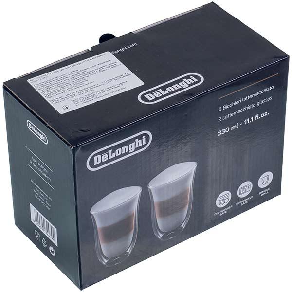Набор стаканов для кофемашины DeLonghi 5513284171 DLSC312, 330 мл, 2 шт