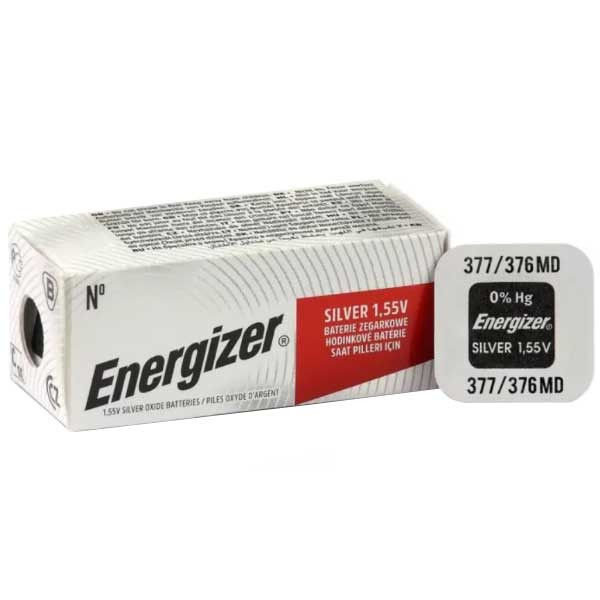 Батарейка Energizer 377 SR626SW/SR626W/SR66 Lithium, 1,55 В, 10 шт
