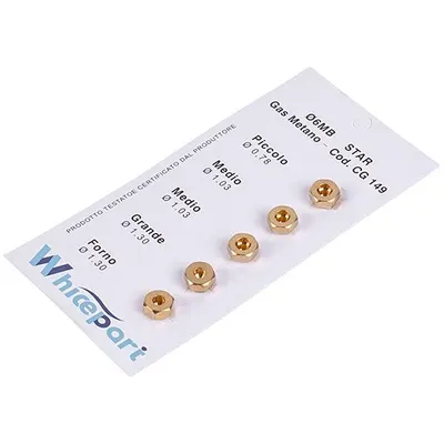 Набор форсунок горелки для газовой плиты Whicepart COD.CG149, 5 шт