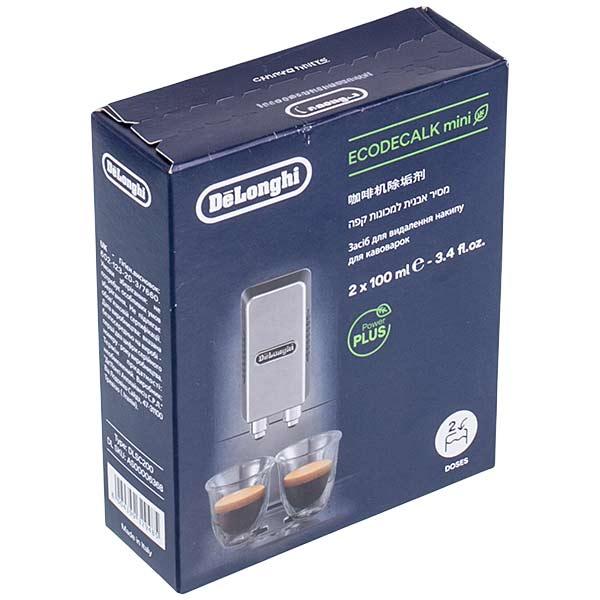 Засіб для видалення накипу з кавомашин DeLonghi EcoDecalk DLSC200 AS00006368, 2×100 мл