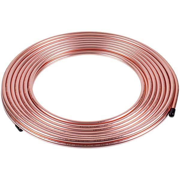 Труба мідна Halcor 3/8″, 10×0,81 мм, бухта 50 м, продаж кратно 5 м