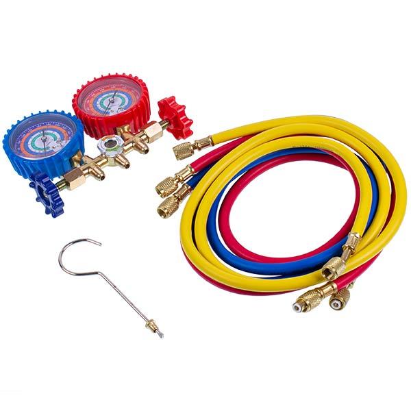 Колектор манометричний 2-вентильний XM-R560G R22 (R12, R502) зі шлангами 3 шт × 1500 мм