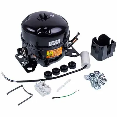 Компрессор для холодильника Zanussi ZEL HMM90A, R600a, 92 Вт, с пусковым реле ZHB37-120P15C