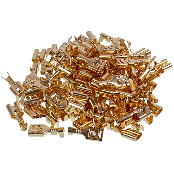 Клемма плоская FASTON «мама» для стиральной машины, 6 мм, 100 шт