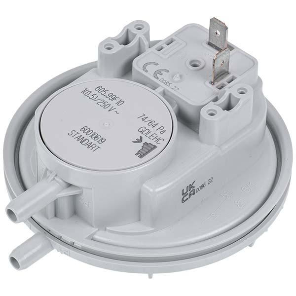 Реле тиску повітря (пресостат) для газового котла Bosch/Buderus 87186456530, 74/64 Па