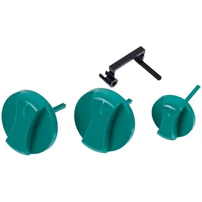 Комплект ручок керування зелених для газового котла Vaillant atmo/turboMAX pro/plus 114286, 3 шт