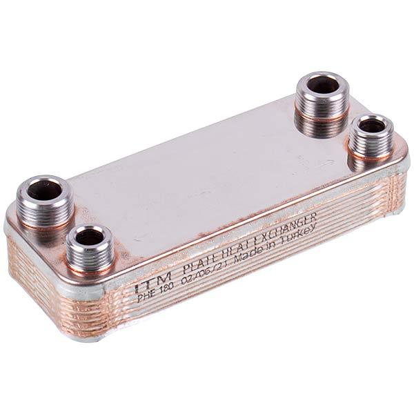 Теплообмінник пластинчастий ITM для газового котла Junkers Appliance, Bosch Eurostar ZW 87054062030, 12 пластин