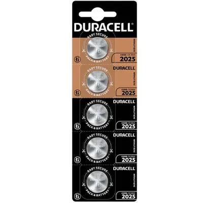Батарейка Duracell CR2025, 3 В, 5 шт