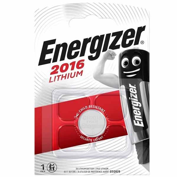 Батарейка Energizer CR2016 2016 Lithium, 3 В, 1 шт
