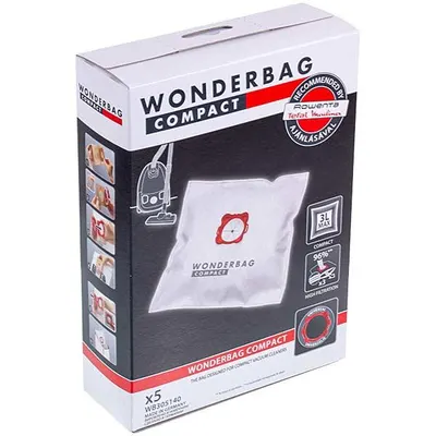 Набір мішків з мікроволокна Wonderbag Compact для пилососа Rowenta WB305140