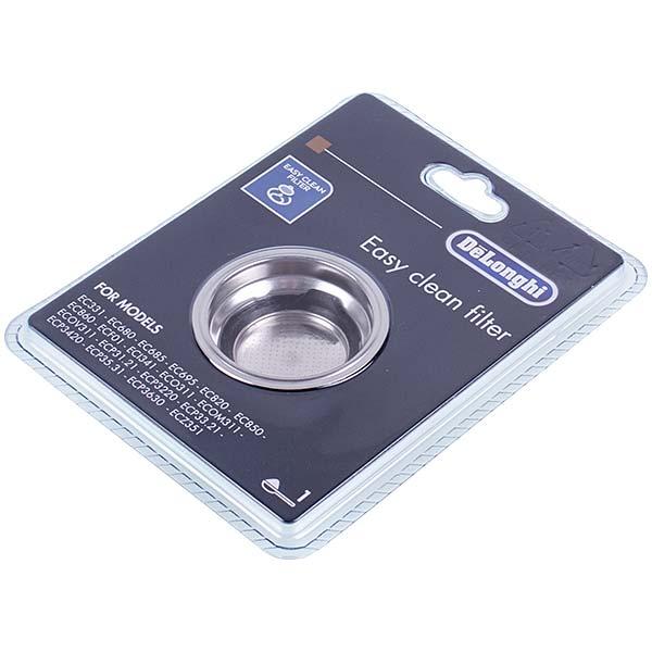 Фильтр-сито на 1 порцию для кофеварки DeLonghi 5513280991, D=52-45 мм ступенчатый, D кромки=61 мм, H=22 мм