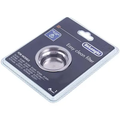 Фільтр-сито на 1 порцію для кавоварки DeLonghi 5513280991, D=52-45 мм ступінчастий, D кромки=61 мм, H=22 мм
