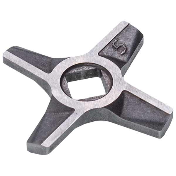 Нож двусторонний для мясорубки Zelmer 10003882 ZMMA025X NR5 (A861009), D=47 мм, s=5 мм, отверстие=9×9 мм, оригинал