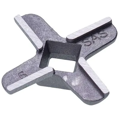 Нож для мясорубки Bosch 00620949, D=45 мм, s=9,5 мм, отверстие=9×9 мм, оригинал