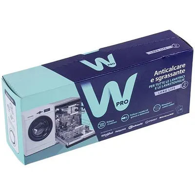 Порошок для видалення накипу з пральних і посудомийних машин Whirlpool 484000008810, 12 шт