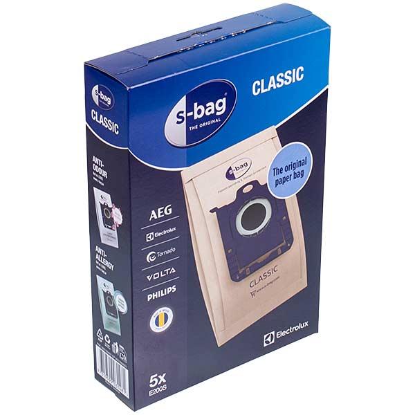 Набор мешков бумажных для пылесоса Electrolux E200S S-BAG 900168462, 5 шт