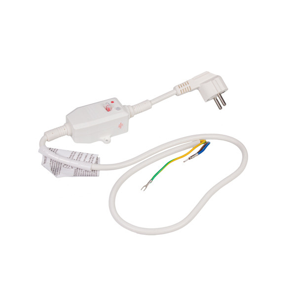 Сетевой шнур с УЗО для бойлера Ariston 65150868, 30 мА, 230 В, 15 А, L=1000 мм