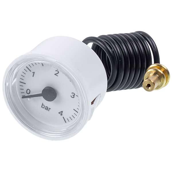 Манометр для газового котла Ariston T2, Microgenus, Microsystem 65100695, 0-4 бар, D=43/40 мм