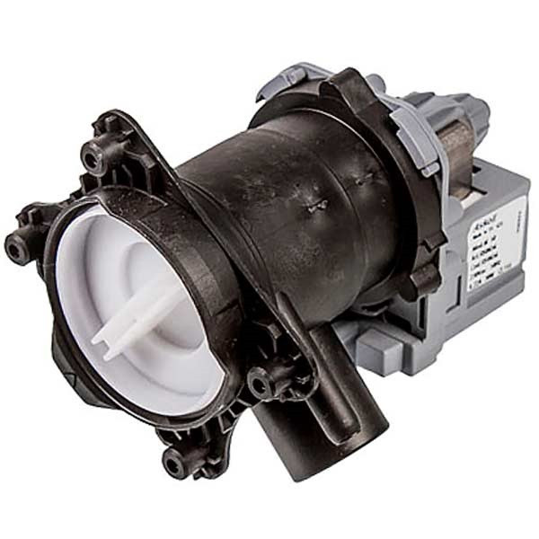 Помпа для пральної машини Bosch 00145777 M50, 40 Вт, у зборі (контакти спарені спереду; на 3 клямки), оригінал