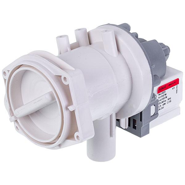 Помпа для стиральной машины Bosch 00144487 Askoll, 40 Вт, в сборе (контакты спаренные сзади, на 3 саморезы)