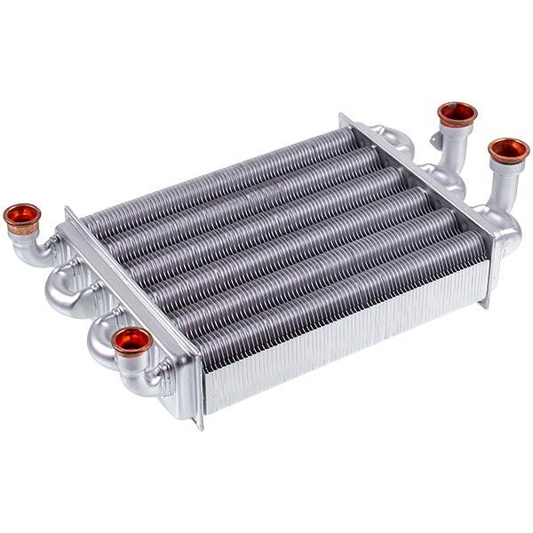 Теплообменник битермический для газового котла Baxi Main Four, Westen Quasar D 5700520, аналог