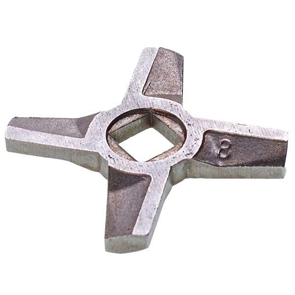 Нож двусторонний для мясорубки Zelmer 10003883 ZMMA028X NR8 (A863109.00), D=55,5 мм, s=5 мм, отверстие=10×10 мм