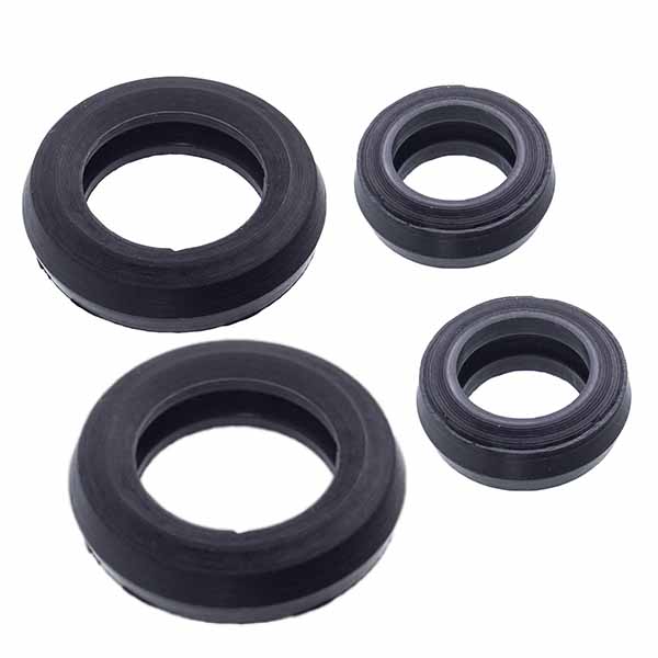Комплект прокладок теплообменника для котла Bosch 87167710030+87167713250: 28,4×17,8 мм, 2 шт; 19,6×12,3 мм, 2 шт, аналог