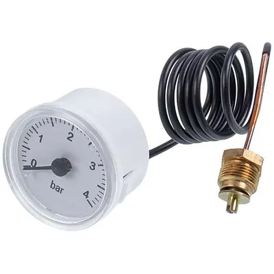 Манометр Cewal для газового котла Ferroli Domicompact, Donina, Domitop 39806330, 0-4 бар, D=43/40 мм