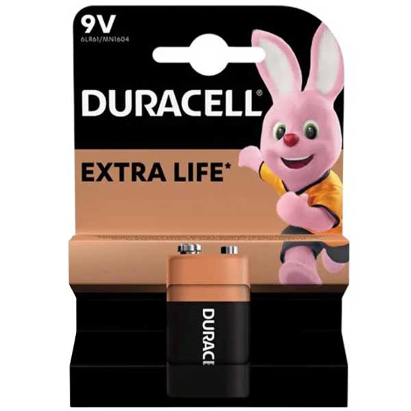 Батарейка Duracell 6LR61/MN1604 крона, 9 В, 1 шт