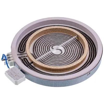 Конфорка для стеклокерамической поверхности Indesit C00261917, 2200/1000 Вт, D=230/140 мм