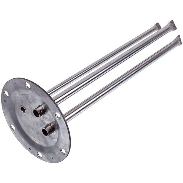 Фланець під сухі ТЕНи для бойлера Electrolux 50266820005, нержавіюча сталь, D=167 мм, L трубок=410/430 мм