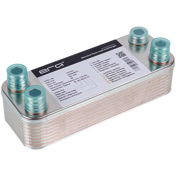 Теплообменник пластинчатый для газового котла Vaillant atmo/turbo MAX plus/pro VUW 065088, 16 пластин