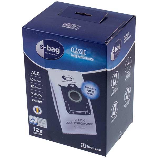 Набор мешков для пылесоса Electrolux E201SM S-BAG Classic Long Performance 900168481, 12 шт