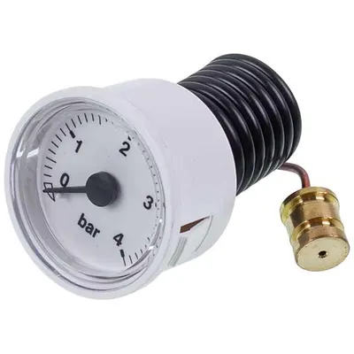 Манометр для газового котла Ferroli Domicompact, Domiproject, Diva, Divatop, FEReasy 39818210, 0-4 бар, D=43/40 мм