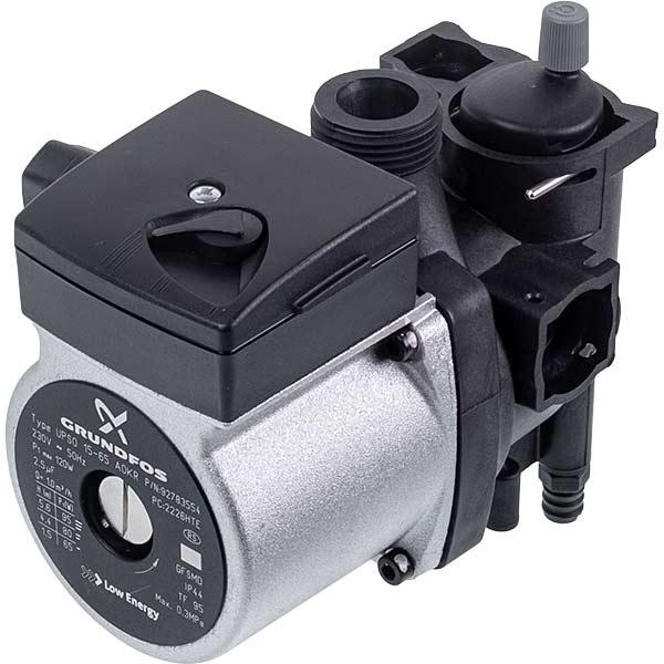 Насос циркуляционный в сборе для газового котла Grundfos UPSO 15-65 7828743, 95 Вт (обратное вращение)