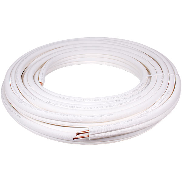Труба мідна спарена в ізоляції Halcor 1/4″ і 3/8″, бухта 25 м, продаж кратно бухті