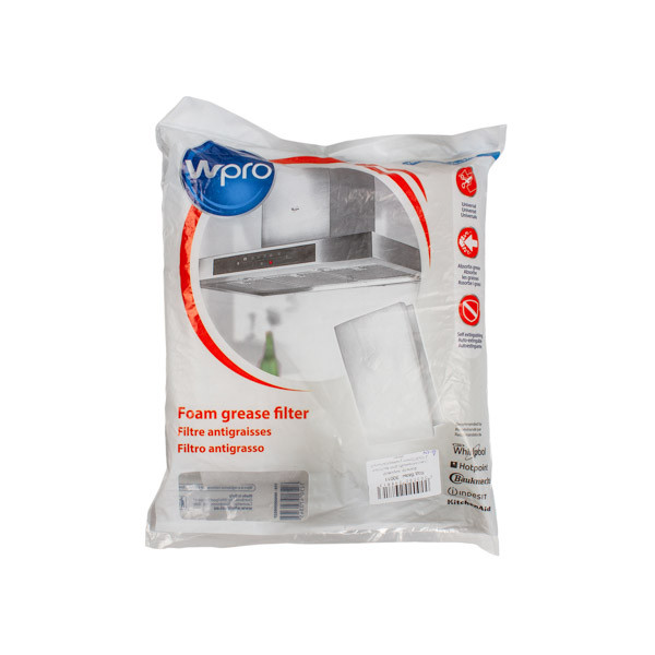 Фильтр жировой для вытяжки Wpro 470×970 мм 484000008527 текстильный