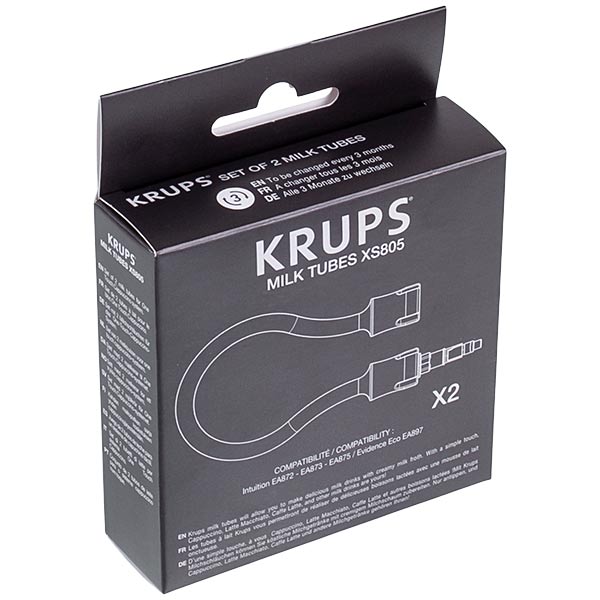 Комплект из 2 резиновых трубочек для кофемашин Krups XS805000 Intuition и Evidence ECO