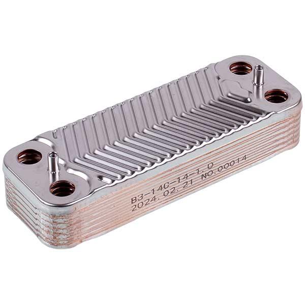 Теплообменник пластинчатый для газового котла Protherm Тигр 24 KTV12, 24 KOV12 0020025294, 14 пластин