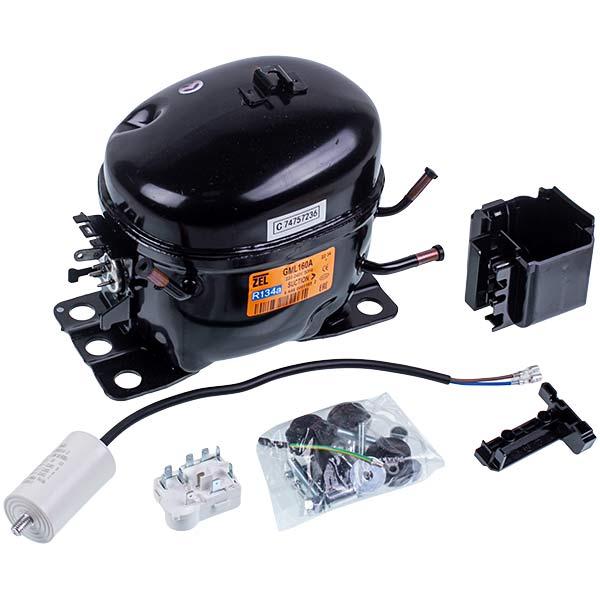 Компрессор для холодильника Zanussi ZEL GML160A, R134a, 160 Вт, с пусковым реле ZNB68-120P15C