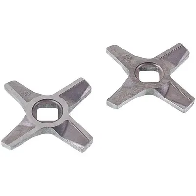 Набір ножів для м'ясорубки Zelmer 10003883 ZMMA028X NR8, 2 шт, D=55,5 мм, s=5 мм, отвір=10×10 мм, двосторонні