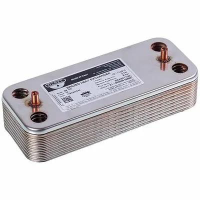 Теплообмінник пластинчастий для газового котла Ariston 17B1901644, 16 пластин, оригінал