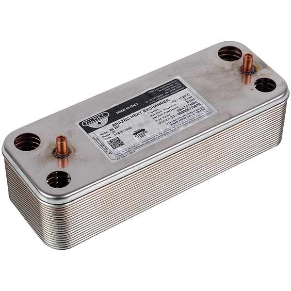 Теплообменник пластинчатый для газового котла Baxi Eco, Luna 3, Fourtech, Westen Pulsar 17B2072000, 20 пластин, оригинал