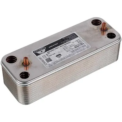 Теплообмінник пластинчастий для газового котла Baxi Eco, Luna 3, Fourtech, Westen Pulsar 17B2072000, 20 пластин, оригінал